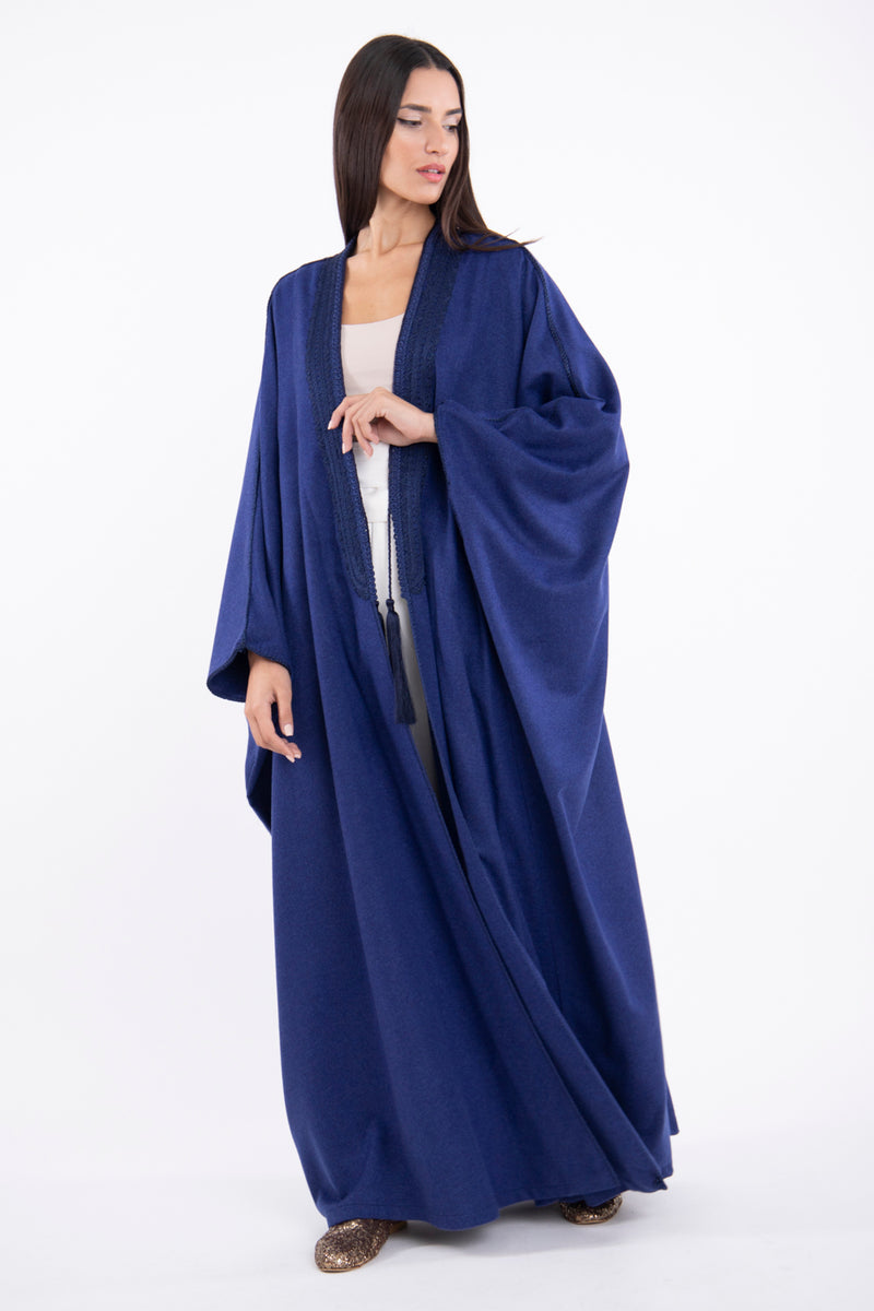Loro Piana Cashmere Electric Blue Abaya