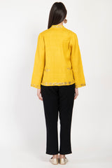 Salma Silk Yellow Tareq Jacket