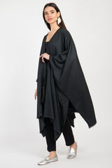 Wool & Cashmere Dark Forest Poncho