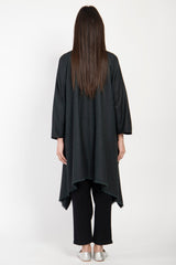 Wool & Cashmere Dark Forest Poncho