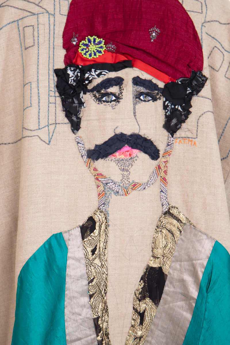 Fatima Linen Hand Embroidered Abaya