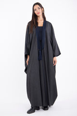 Loro Piana Wool & Cashmere Dark Grey Abaya