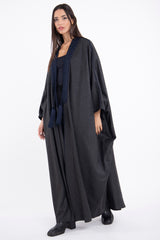 Loro Piana Wool & Cashmere Dark Grey Abaya