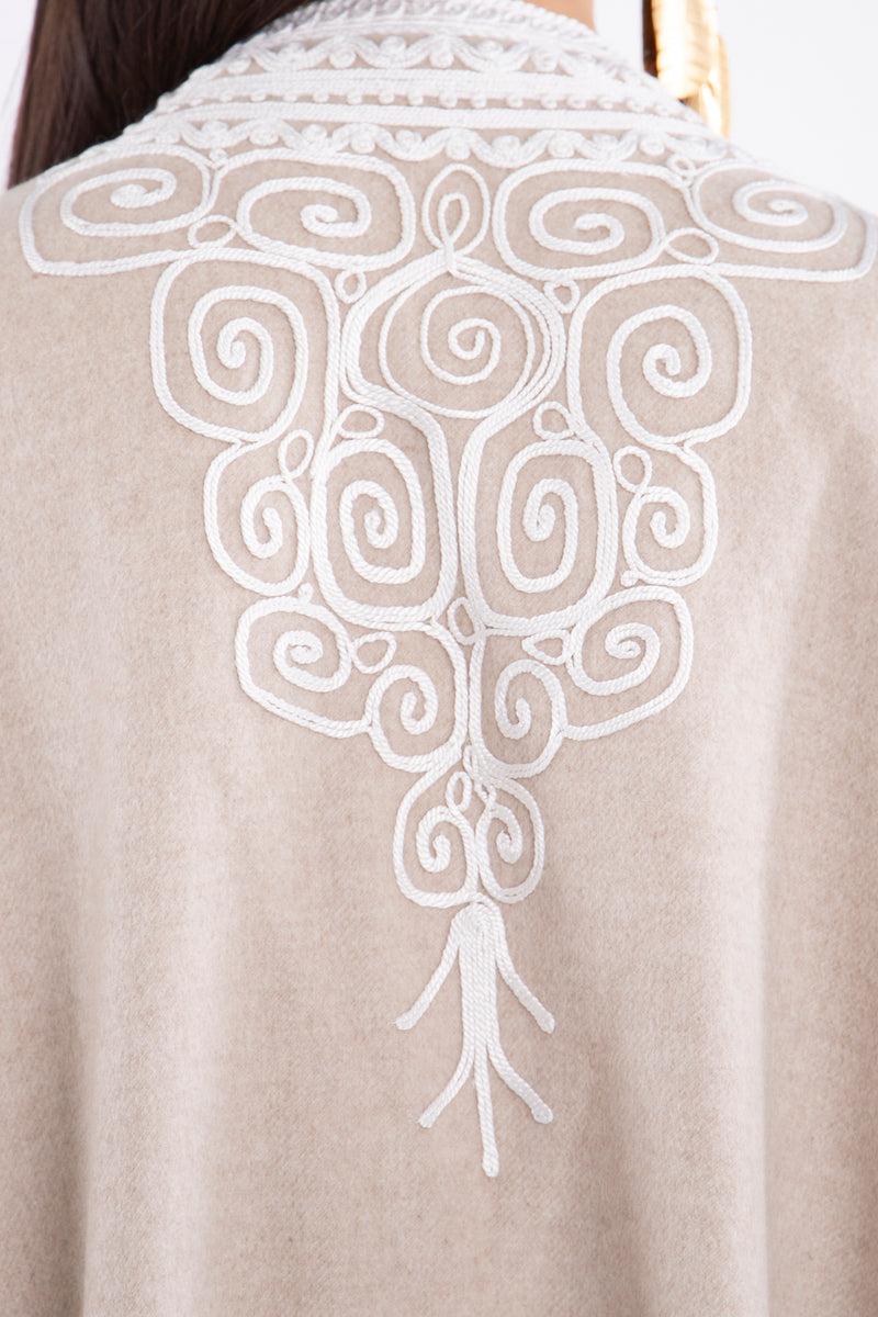 Loro Piana Cashmere Ecru Abaya