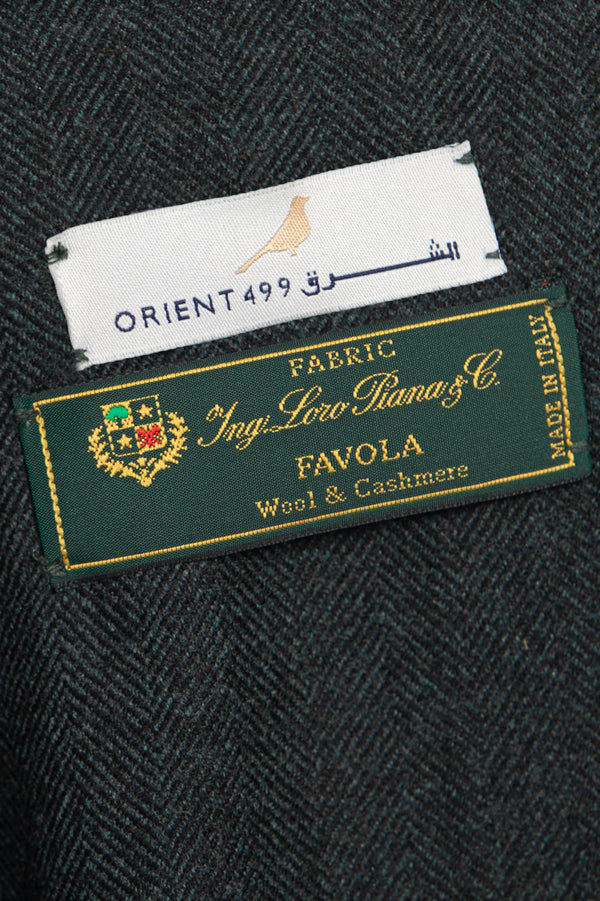 Wool & Cashmere Dark Green Abaya