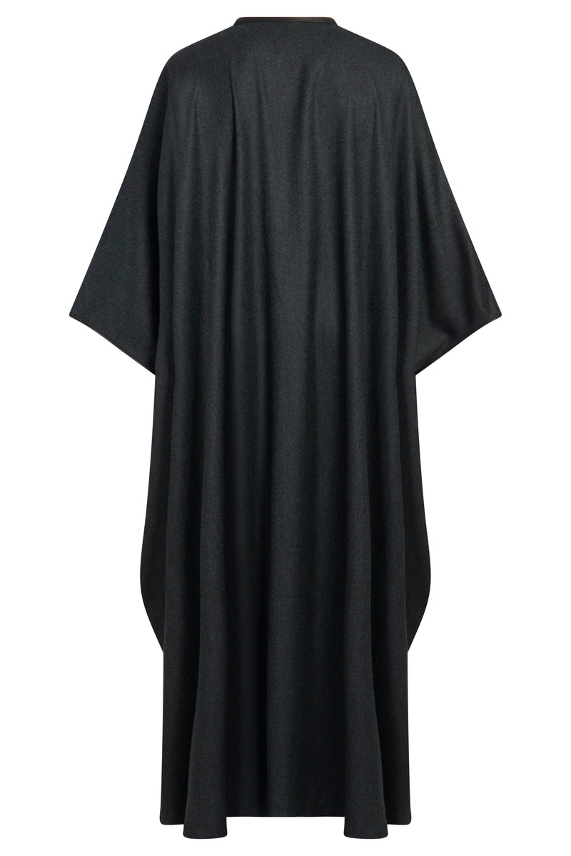 Wool & Cashmere Dark Green Abaya