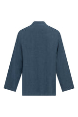 Khaled Linen Slate Blue Jacket