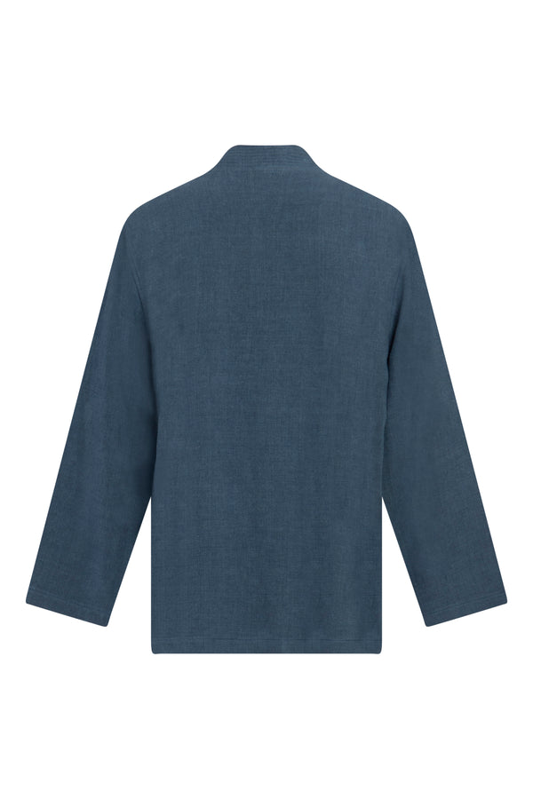 Khaled Linen Slate Blue Jacket