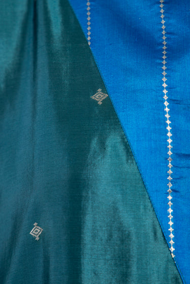 Tamara Silk Teal & Cobalt Kaftan