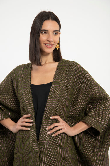 Mona Wool Jacquard Abaya