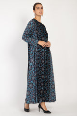 Khayali Velvet & Cotton Ottoman Dress