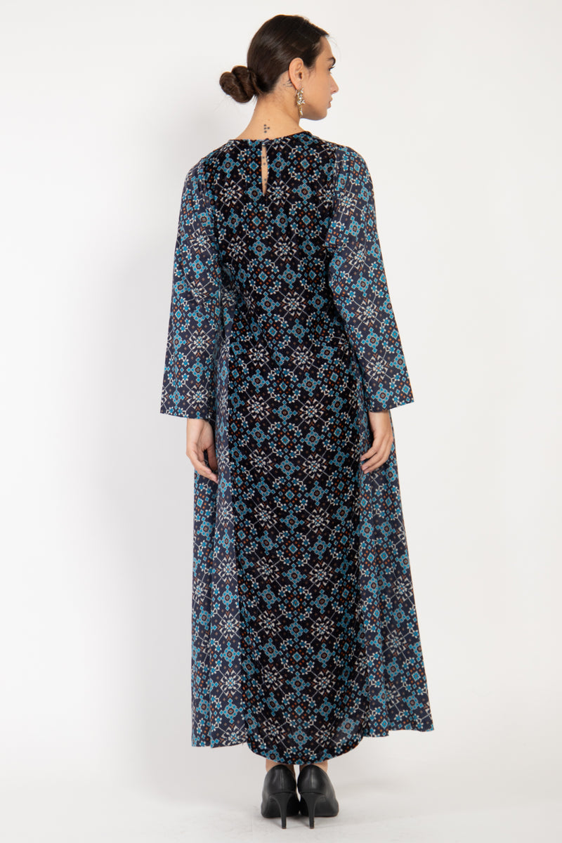 Khayali Velvet & Cotton Ottoman Dress