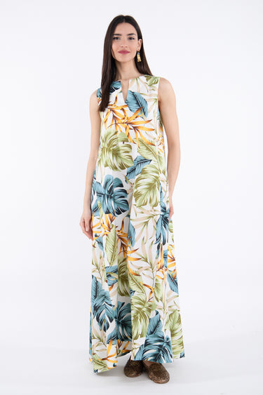 Rawan Cotton & Linen Sleeveless Dress