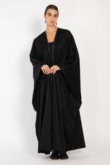 Loro Piana Cashmere Charcoal Black Abaya