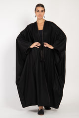 Loro Piana Cashmere Charcoal Black Abaya