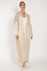 Kim Silk Georgette Sequins Abaya