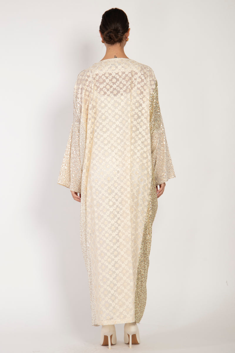 Kim Silk Georgette Sequins Abaya