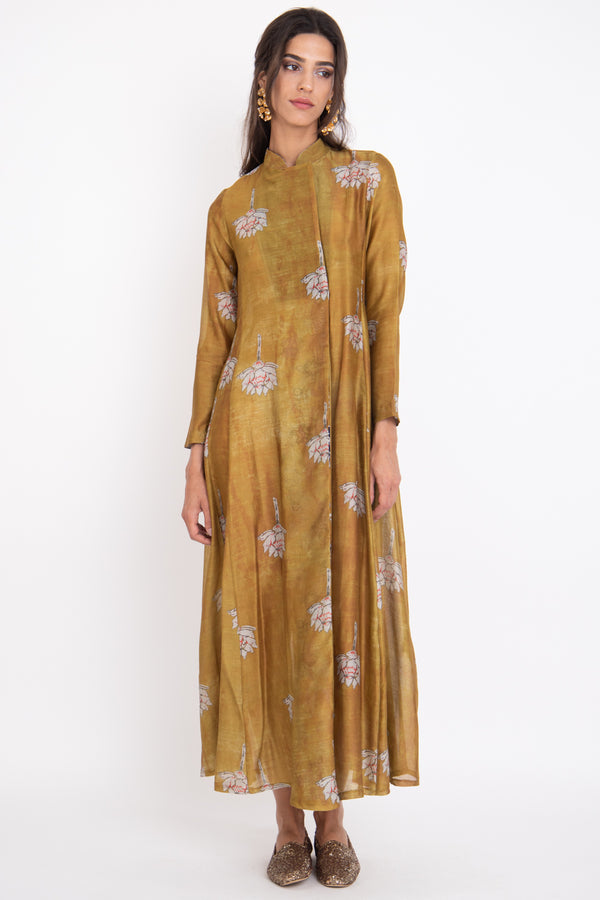 Dana Cotton Silk Honey Dress