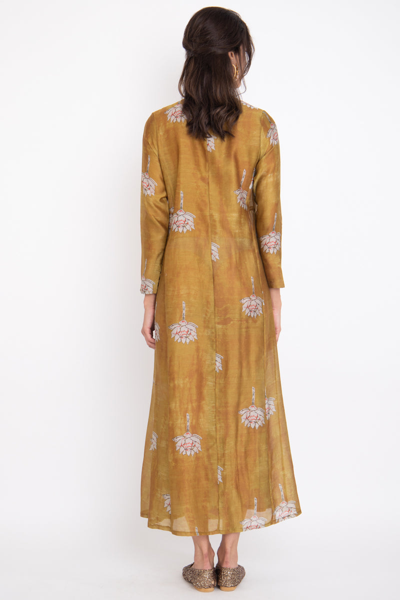 Dana Cotton Silk Honey Dress