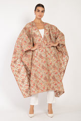 Amira Silk Georgette Embroidered Poncho