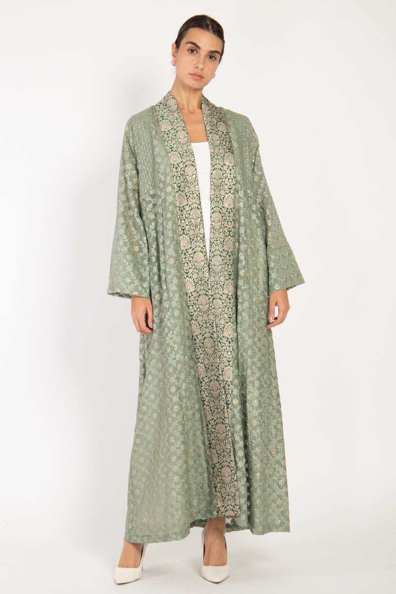 Rim Cotton Silk Green Coat