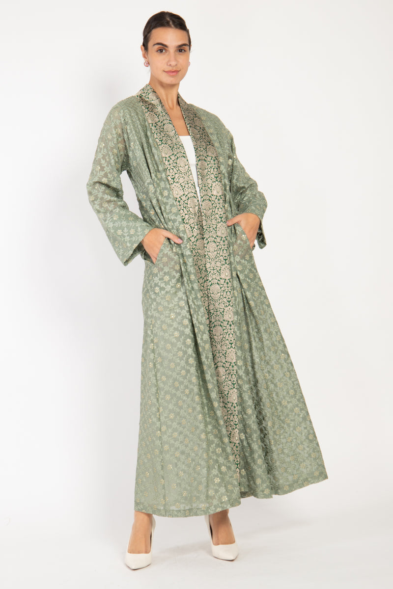 Rim Cotton Silk Green Coat