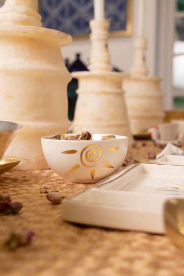 Ceramic Bowl – Sun Motif