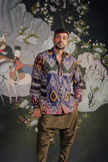 Philippe Cotton Ikat Shirt