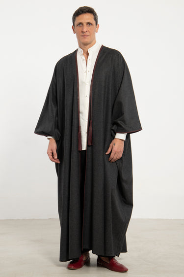 Wool & Cashmere Grey Abaya