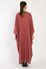 Adan Wool Blend Old Pink Kaftan