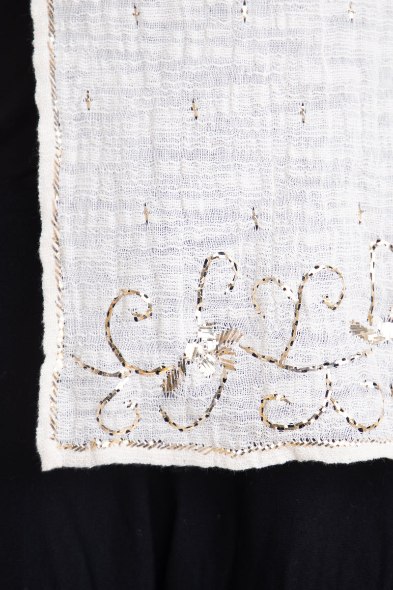 Edouard Linen Gold Tareq Scarf