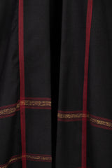 Foulard Wool Black & Red Abaya