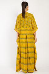 Noujoud Cotton Handloom Yellow Dress