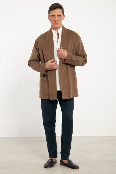 Khaled Cashmere Brown Jacket
