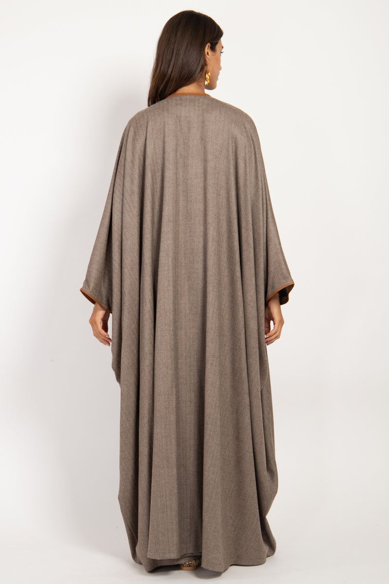 Loro Piana Cashmere Sepia Abaya