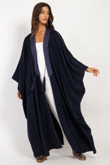 Loro Piana Cashmere Navy & Purple Abaya