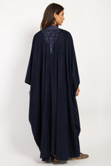 Loro Piana Cashmere Navy & Purple Abaya