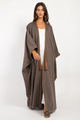 Loro Piana Wool Light Brown Abaya