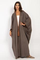 Loro Piana Wool Light Brown Abaya