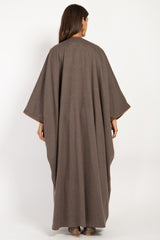 Loro Piana Wool Light Brown Abaya