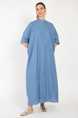 Helen Wool & Linen Blue Dress