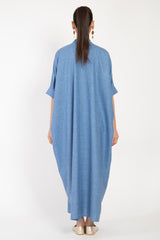 Helen Wool & Linen Blue Dress