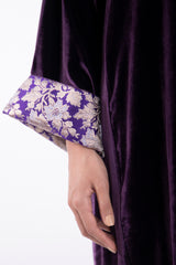 Husna Velvet Purple Dress