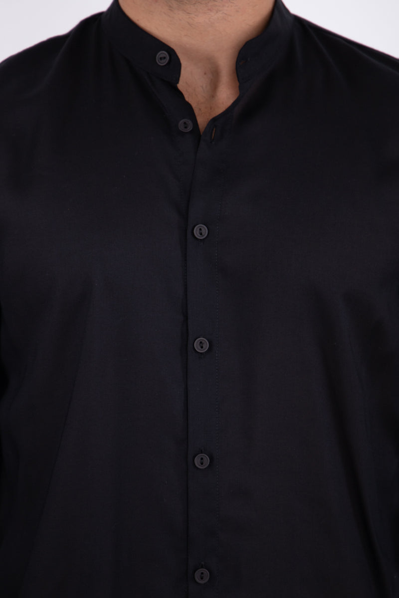 Philippe Cotton Black Shirt