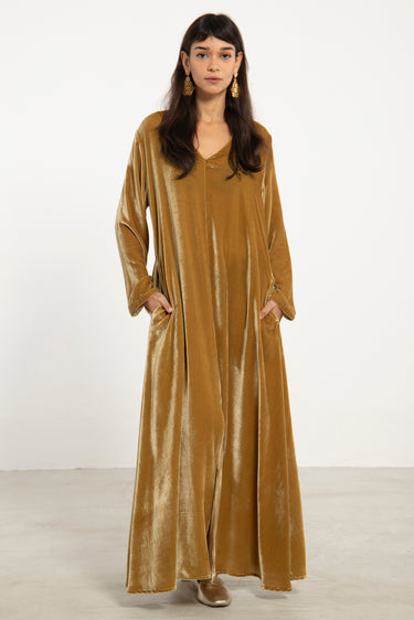 Nina Silk Velvet Dress