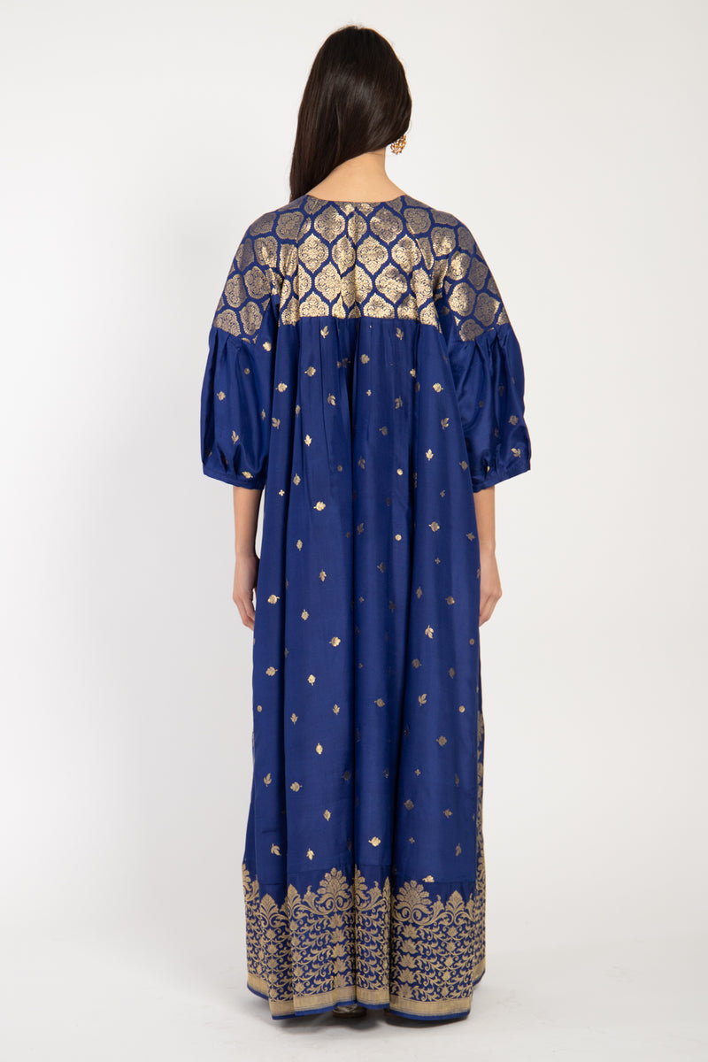 One-Of-A-Kind Rania Silk Royal Blue Dress