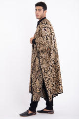 Amira Georgette Embroidered Poncho