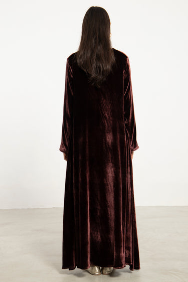 Nina Silk Velvet Dress