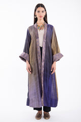 Warde Raw Silk Ombré Purple Abaya