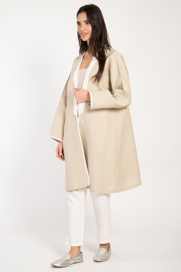 Classic Linen Beige Jacket